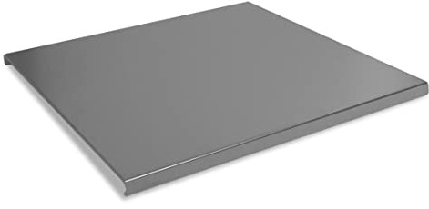 Plan Plan plan Polyfonctionnel - Planche à découper en acier inox Aisi 304 Dimensions 60 x 55,5 x 2,5 avec pieds antidérapants