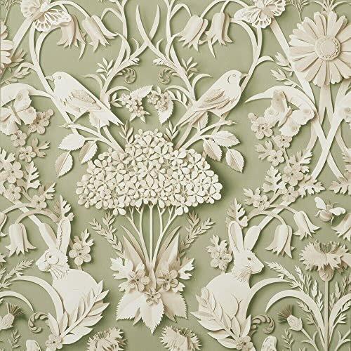 Full Roll Fine Decor Rabbit Butterfly Luxury Woodland Paste The Paper Sage Wallpaper