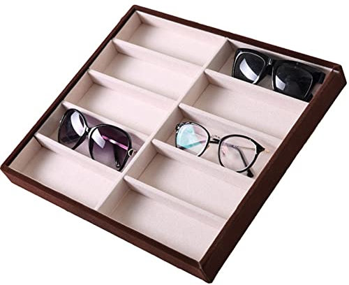 Brillenbox Brillenaufbewahrung Brillenpräsentation Sonnenbrillen Organizer Box Brillen Aufbewahrungsfach Lesebrille Anzeige Vitrine Brillen Ausstellung Halter for Präsentation Haushalt Dekoration Aufb