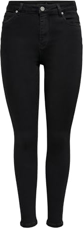 ONLY ONLMILA HW SK ANK DNM BJ380 NOOS stretchjeans, svart, 30/32, Schwarz, 30W x 32L