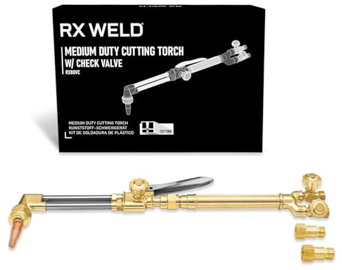 RX WELD Chalumeau de coupe à oxyacétylène, comparable à la pince de coupe CA1350, poignée de torche 100 FC, buse de coupe 3-101 et clapet anti-retour