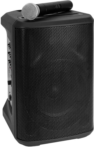 OMNITRONIC PORTY-8A Drahtlos-PA-System | Mobiles 8-PA-System mit Akkubetrieb, Bluetooth, DSP und Funkmikrofon