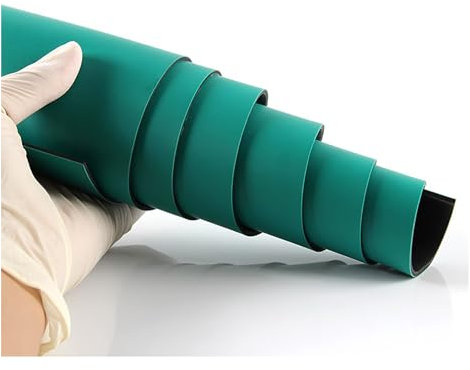 Lötmatte, Tischmatte zur Vermeidung statischer Aufladung, strapazierfähige, rutschfeste PVC-Gummi-Arbeitsplatzmatte, Erdungstischmatte for Lötkolben, Arbeiten an empfindlicher Elektronik(50x1000x0.2cm