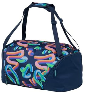 Satch Sporttasche Nassfach Schuhfach Reißverschlussfach Schultergurt Tragegriffe gepolstert