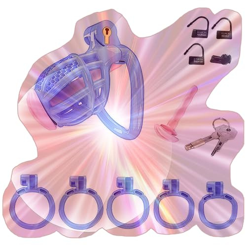 Gabbia di protezione per l'allenamento a nido d'ape maschile con 5 anelli ad arco e piccolo tubo, blu, comoda gabbia protettiva per uomo -ITHA38 (B:D4L)