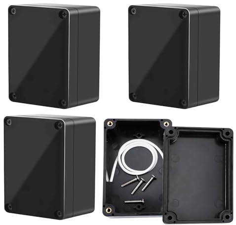 4 PCS Cajas de Conexiones, Caja de Cables Conexiones Electricas Impermeable IP65, 65x58x35MM Caja de Derivación para Eléctricos Comunicaciones