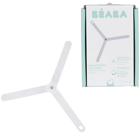 BÉABA Soporte Flexible Vigilabebés – Soporte Ajustable para Cámara de Bebé, Fijación para Cuna, Silla, Cómoda, Ángulo Ajustable, Compatible Zen Travel/Zen Premium/Zen Night Light/Zen Smart AI