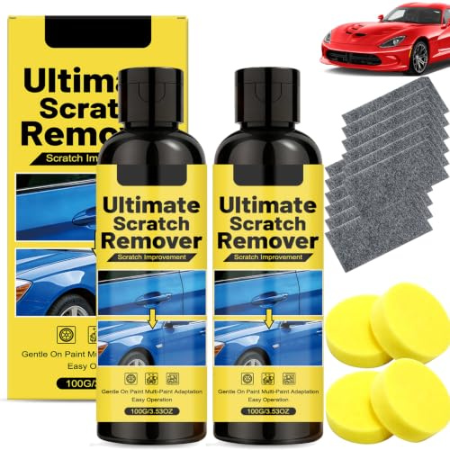2Pcs Nano Polish Scratch Remover Kit for Car, with Nano Cloths & Sponges