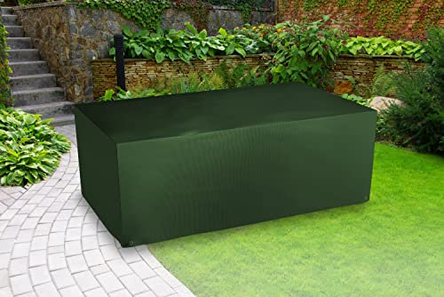 Bosmere Protector 6000 | Rectangular Table Cover | L 170cm W 94cm H 71cm | 100% Waterproof, UV Protected, Heavy Duty 600D | 6 Year Guarantee | C555, Green