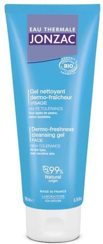 Eau Thermale Jonzac Gel Nettoyant Dermo-Fraîcheur Visage | Peaux Sensibles, Nettoie, Rafraîchit en Douceur