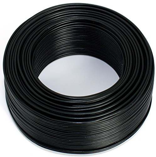 Câble pour haut-parleur 2 X 0,75 mm² - Noir - 50 m - RCA - audio câble - Box câble