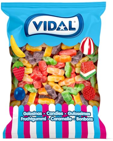 Vidal - Jelly Babies Azúcar - Caramelo de Goma, Mezcla de Frutas, 1000 Gramos