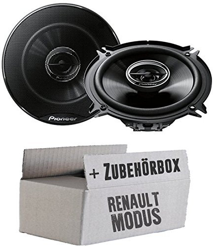 Lautsprecher - Einbauset passend mit Pioneer TS-G1320F - 13cm 2-Wege Koax für Renault Modus