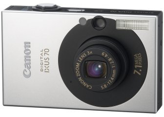 Canon IXUS 70 Digital Camera - Black (7.1MP, 3x Optical Zoom) 2.5 LCD