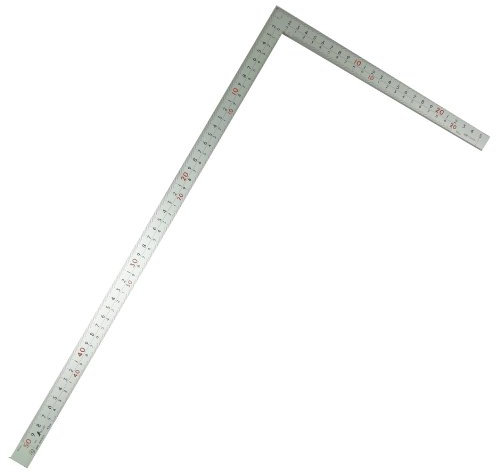 Shinwa: Zimmermannswinkel, Edelstahl, 500 x 250 mm, Tiefe: 2 mm