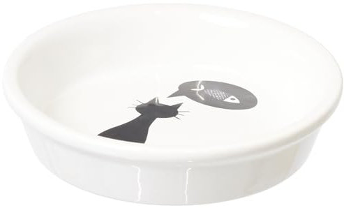 Trixie Ceramic Bowl for Cats, 0.25 Litre,White
