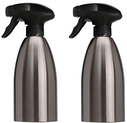 Gteller - Bottiglia spray per olio d'oliva, in acciaio INOX, dispenser di olio, nebulizzatore per barbecue