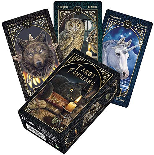 LPWCAWL Tarotkarten, Familiar Tarot Cards, Wahrsagen Spielkarte, Kartenspiel für Erwachsene und Kinder, 78 Karten Tarot, Englische Version