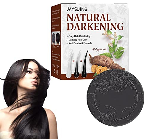 Gereton champú para el Cabello, Multiflorum, champú jabón para el Cabello para Cabello Gris, champú para oscurecer el Cabello para Mujeres y Hombres