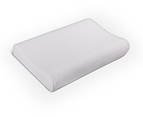 Bestlivings ÖKO Tex - Almohada Cervical Cojín Almohada Cama (40 x 60 cm, Espuma Viscoelástica, Ortopédica y Ergonómica, con Funda Extraíble)