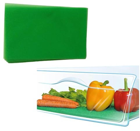 10 Stück Kühlschrankmatte Kühlschrank Frischhaltematte Rutschfest Kühlschrank Matte Waschbar Kühlschrankschubladen Antibakteriell Geruchshemmend Für Frisches Gemüse Zuschneidbar Wiederverwendbar