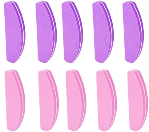 Professional Nail Buffer Block - 10pcs Buffer Sanding Block - 100/180 Grit Double Side Buffer Grinding Block Nail Art Tool,Nail Buffer Block for Natural Gel Acrylic Nails for Salon Home Use （2colors