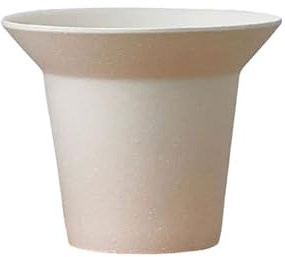 XXAD553TY Pots de Fleurs Pot de Fleur Rond Beige, avec Trou de Drainage, Pot de Plante en céramique de Bureau, for Rebord de fenêtre, Chambre à Coucher, Salon, Jardin Jardinieres Exterieur