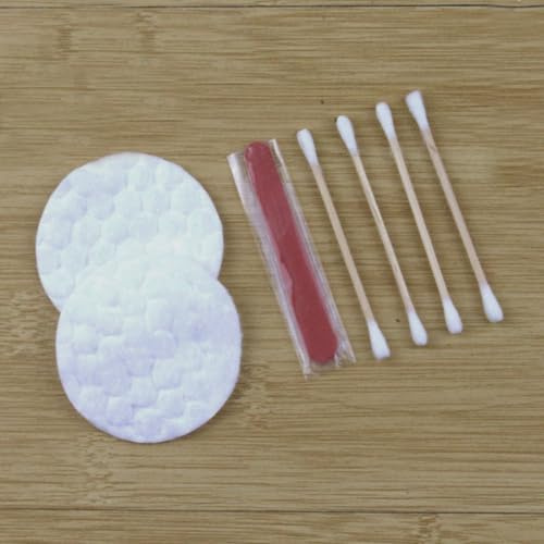 Alulayu Lot de 100 articles de toilette d'hôtel emballés individuellement, ensemble de pansements d'hôtel avec cotons-tiges, limes à ongles