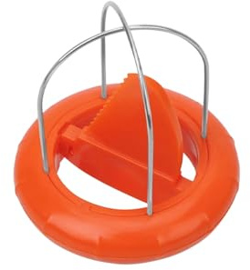 Éplucheur de kiwi fin en acier inoxydable 2 en 1 pour retirer rapidement la peau de kiwi, outil de coupe de fruits pour gadget de cuisine facile Orange