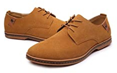 Scarpe da Uomo in Pelle in Pelle Scamosciata Primaverile Scarpe da Uomo Scarpe Casuali Casuali Oxford Classic Sneaker Scarpe per Scarpe per Scarpe Appartamento (C, 46)