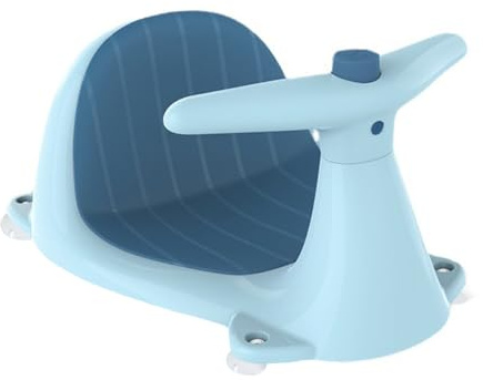 BAZEITFLOW Silla de Baño Segura para Ñiño Diseño de Rociador de Agua, Material Pp y Tpe Resistente, Adecuado para Bañera para Ducha y Asiento para Baño