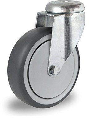 Lenkrolle mit Rückenloch 100 mm Apparaterolle TPE