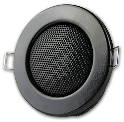 Altoparlante da incasso nero, design alogeno, Ø8cm