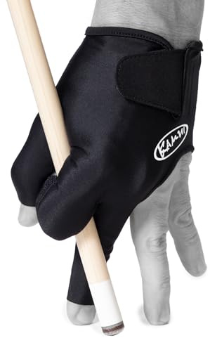 KAMUI Billardhandschuh QuickDry für linke Hand, Schwarz