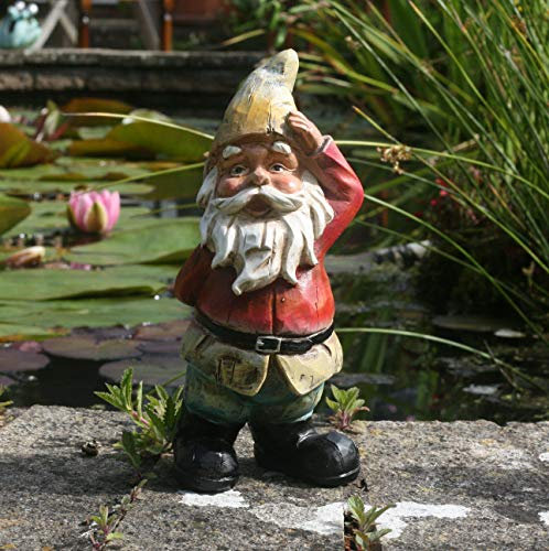 Traditonal Quizzical Gnome Garden decoration, garden gnome …