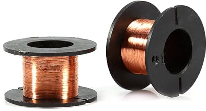 5Pcs Enameled Wire, Copper Winding Wire, Magnet Enamelled Repair Home Shop Maintenance Enameled 15m 0.1mm