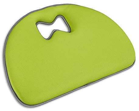 Relaxdays Coussin de Genoux pour Jardin, Aide pour Les Genoux, Universel, avec poignée, Tapis Genoux, Vert