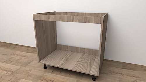 Alfredo Calandrelli Mueble para fregadero empotrado sin puertas, color Olmo, medidas 90 x 55 x 72, grosor 18 mm