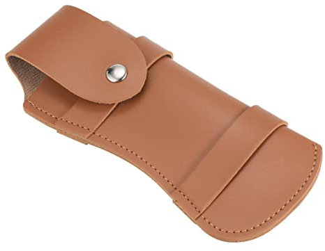 PATIKIL 6.1 Pelle Coltello Fodero, Cintura Asola Pieghevole Coltello Foderi PU Pelle Sicurezza Coltello Custodia per Esterni Campeggio Pesca, Marrone
