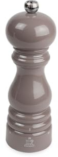 PEUGEOT - Pfeffermühle Paris u'Select 18 cm - ParisRama - 6 voreingestellte Mahlgrade - Aus PEFC-zertifiziertem Holz - Französiches Know-How - Taupegrau lackiert