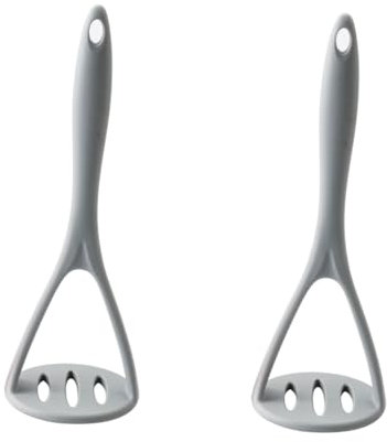 Cabilock 2 Piezas Herramienta De Prensado De Alimentos Triturador De Papas De Nailon Machacador De Carne Machacadores De Patatas De Silicona Cocina Rosa Primavera Puré De Patatas Bebé Arroz