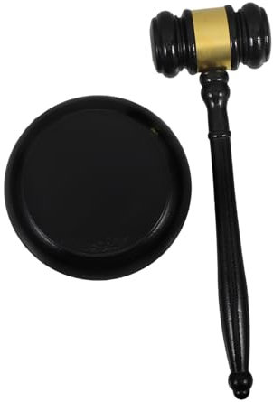 FUNOMOCYA Martillo De Juez De Madera Reutilizable De Martillos Para Diseño Resistente y Fácil Almacenamiento Regalo Para Abogados y Tribunales