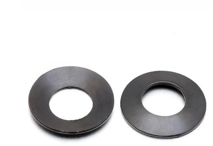 400 pezzi 6mm×12mm×0.6mm 65 rondelle elastiche in acciaio manganese nere a disco, rondelle di bloccaggio a molla a disco