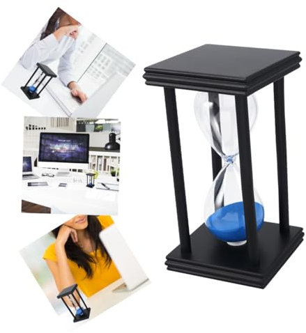 OKUMEYR Horloge Élégante De 30 Minutes pour La Décoration Intérieure Et Les Séances De Yoga avec Cadre Noir