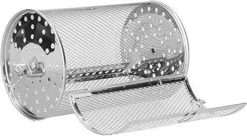 TUKRPQMRI Friteuse à air rotative à 360 degrés, Panier en Acier Inoxydable, Four électrique de Cuisine, Cage de barbecue/153