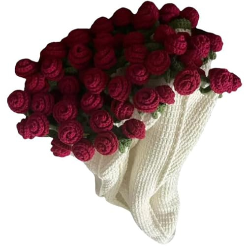 Avejjbaey Juego de manta de flores de ganchillo para adultos principiantes, incluye instrucciones paso a paso (idioma español no garantizado), hilo de ganchillo, marcador de tejer, manta floral hecha