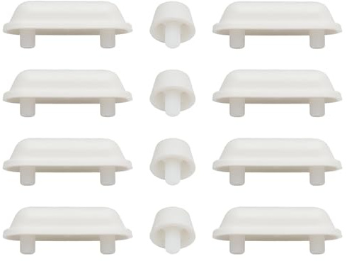 12 Amortiguadores para Asiento de Inodoro,Topes Autoadhesivos Silenciosos, Almohadillas de Plástico Universales para Tapa WC,Para Hogar, Oficina, Aseo de invitados