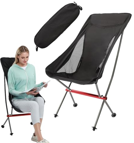 Generiska fällstolar för utomhusbruk – platsbesparande sittplats – platsbesparande sits för backpacking, för camping vandring picknick terrass balkong trädgård trädgård