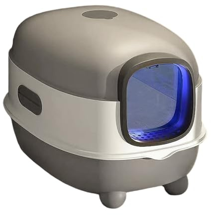 Lettiera per gatti autopulente – PP, lettiera automatica, di toilette multi gatto | Controllo APP isolamento degli odori, sensori di sicurezza lampada UV, uso chiuso per appartamento, balcone