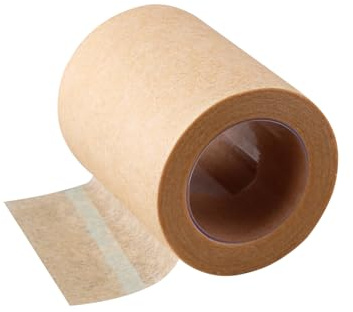 Hopzab Skin Tone Micropore Tape, Breathable Non-Woven Elastic Adhesive Bandage, 5cm x 9.14m for Wound Dressing and Sports Support